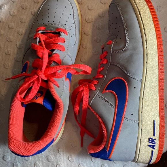 Nike Air Force 1 Low Wolf Grey/Game Royal-Hot Punch - Picture 11 of 16